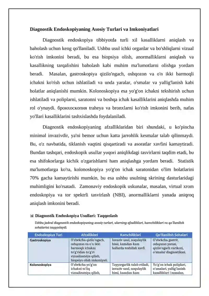 Tibbiyotda endoskopik usullarning qòllanilshi 4