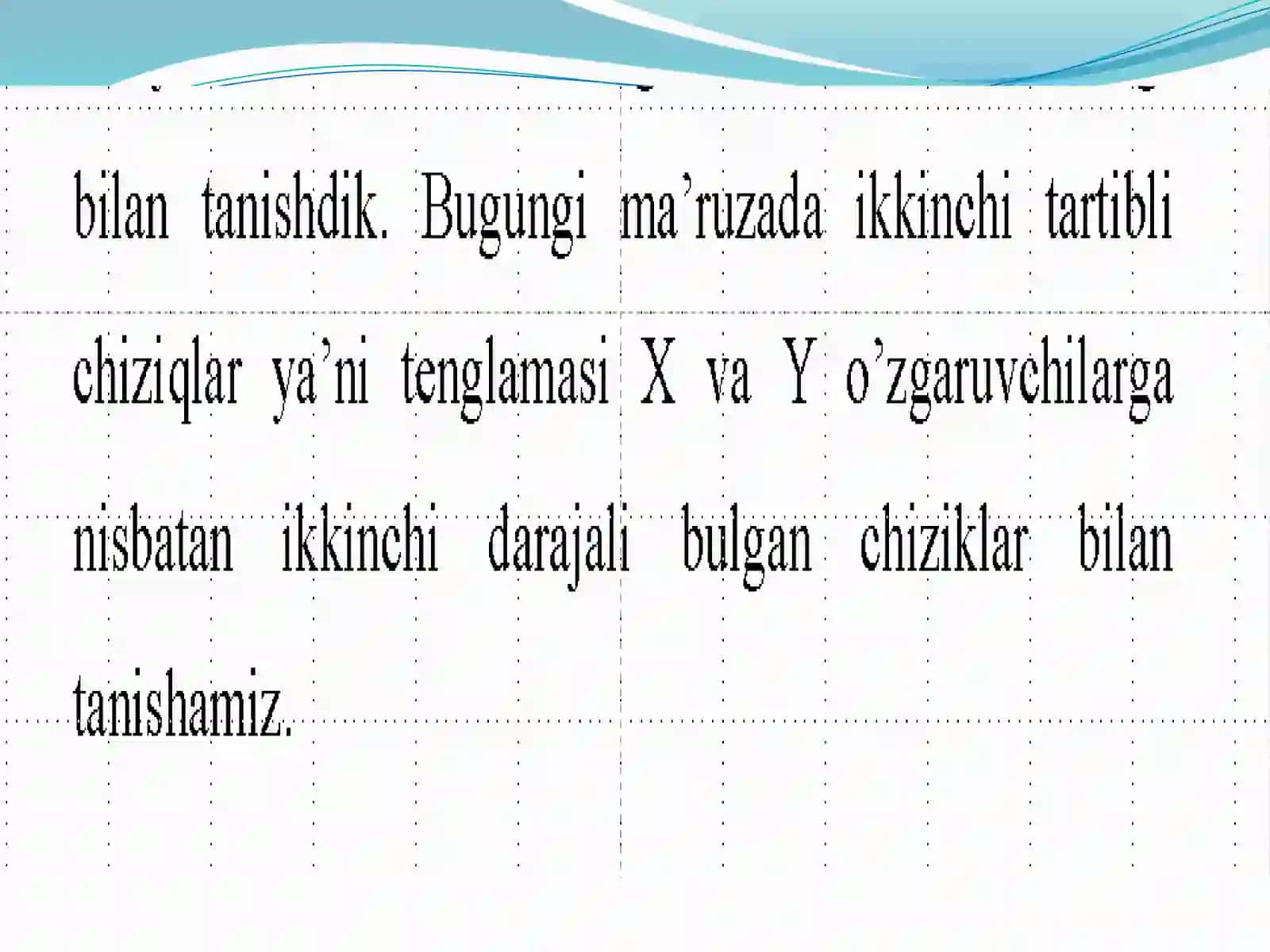 Ikkinchi tartibli  egri chiziqlar 4
