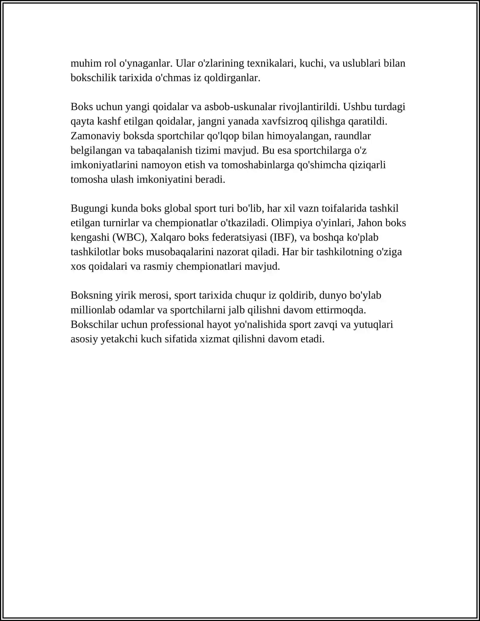 Boks tarixi 4