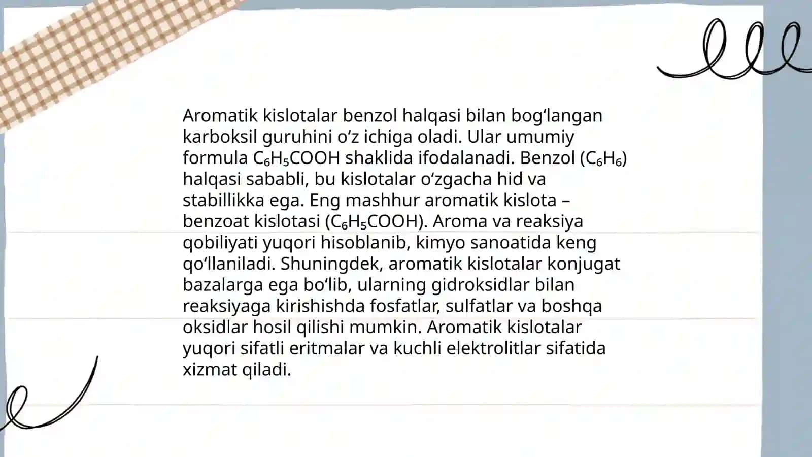 Aromatik karbon kislotalarning funksional analizi 4