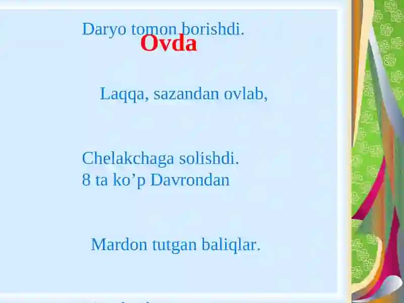 Matematik she’rlar 4