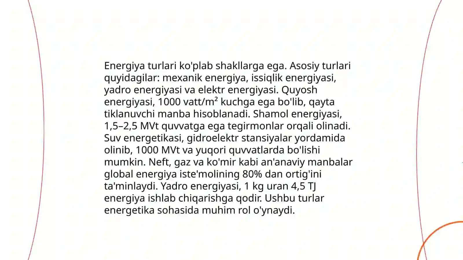 Energiya va uning saqlanish qonuni 4
