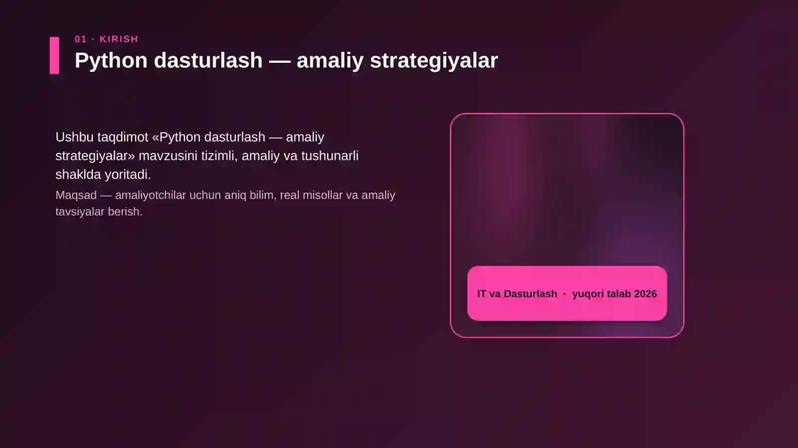 Python dasturlash — amaliy strategiyalar 4