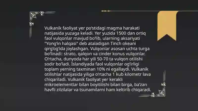 Yer poʻstida ekzogen va endogen jaroyonlar 4