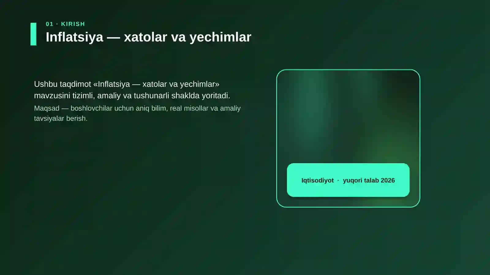 Inflatsiya — xatolar va yechimlar 4