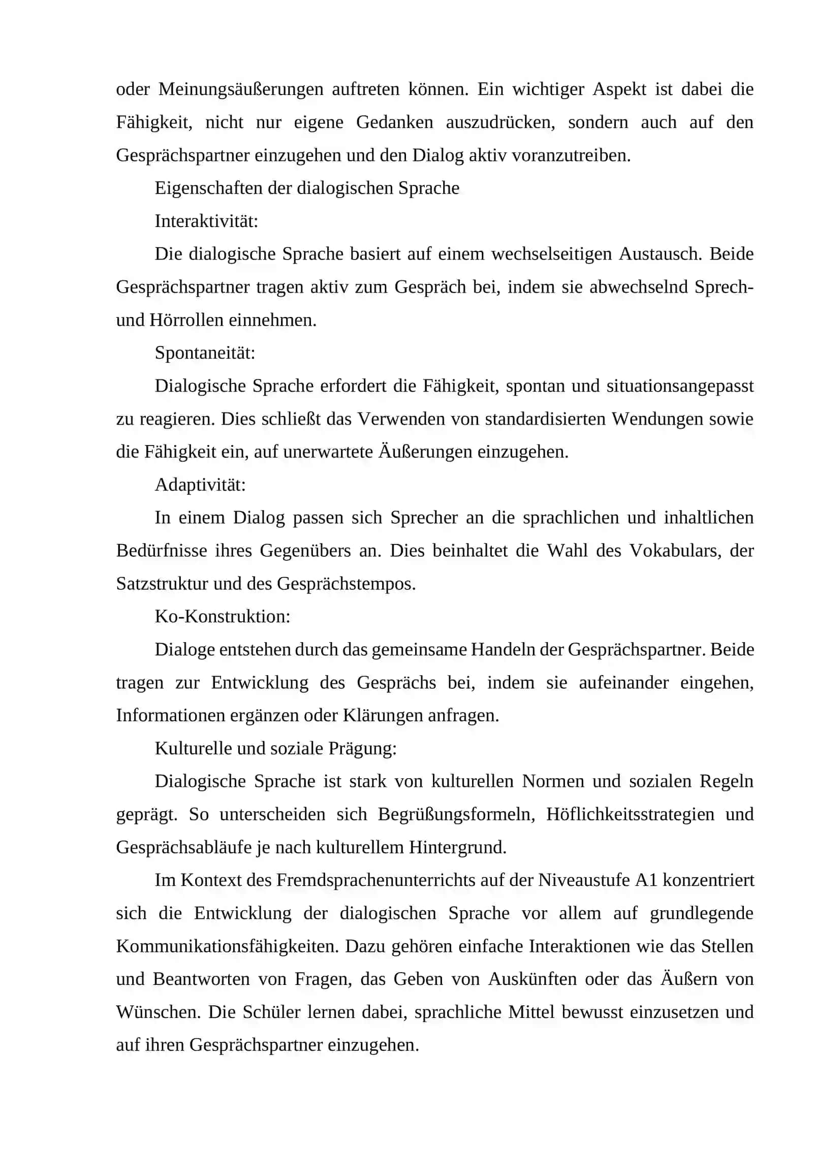 Falltechnologien für die Entwicklung der dialogischen Sprache von Schülern der Selundarstufe 4