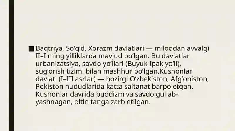 Oʻzbekistonning davlatchilik tarixi 4
