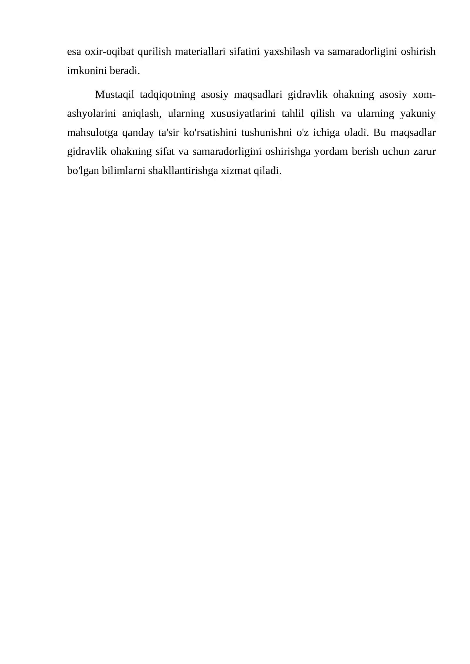 Gidravlik оhakning xоm-ashyolari 4
