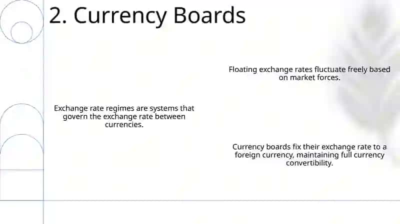 Exchange rate regimes 4