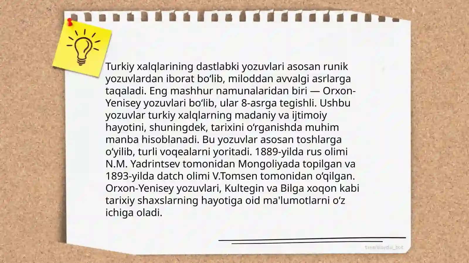 Yozuvning paydo bòlishi 4