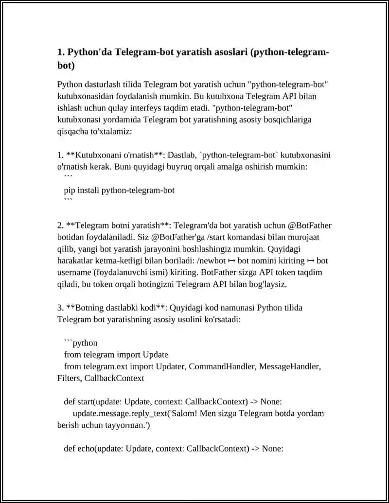 PYUTHON' DA TELEGRAM-BOT ORQALI TARMOQ MANITORINGI 4