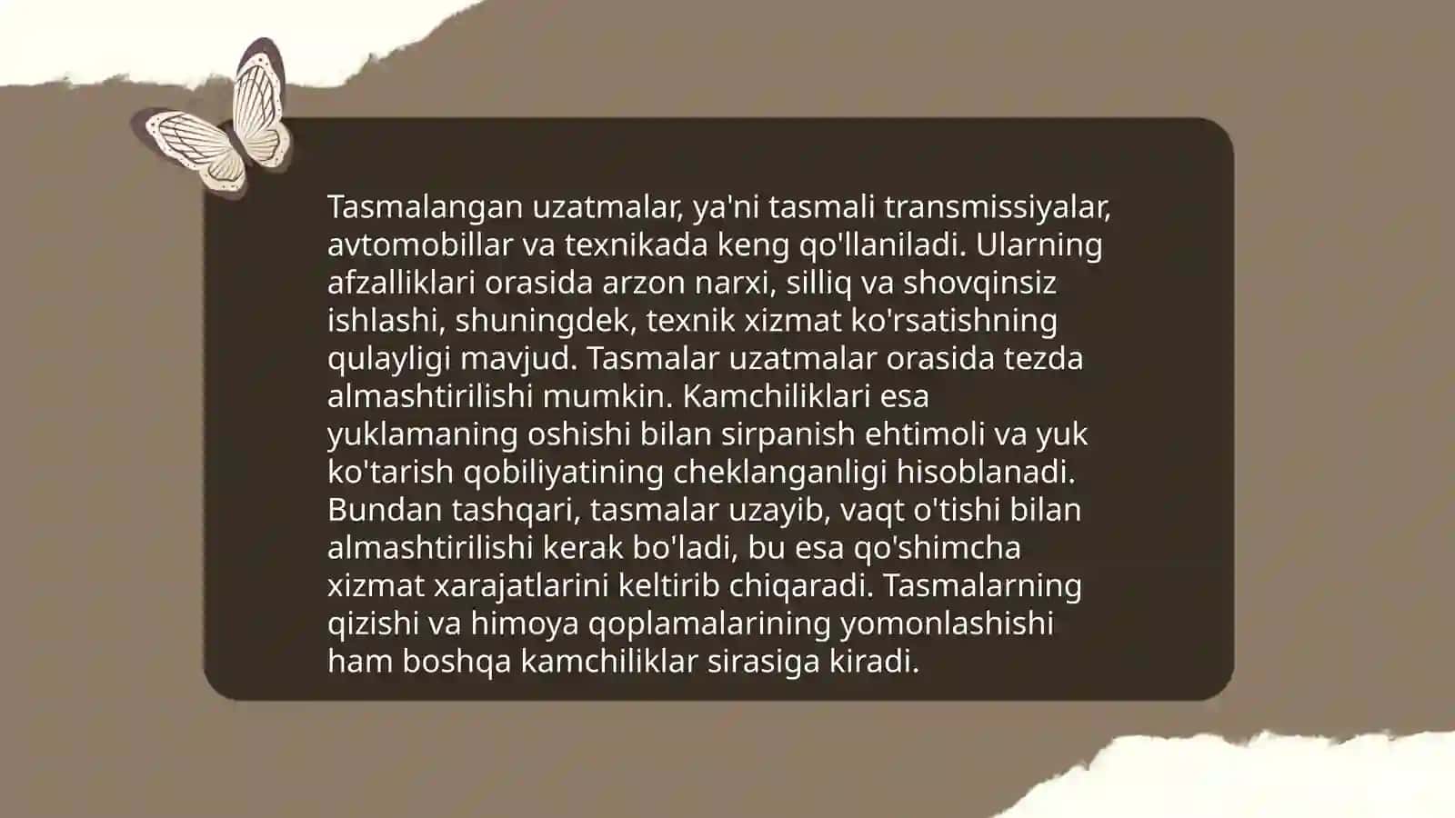 Tasmali uzatmalar 4