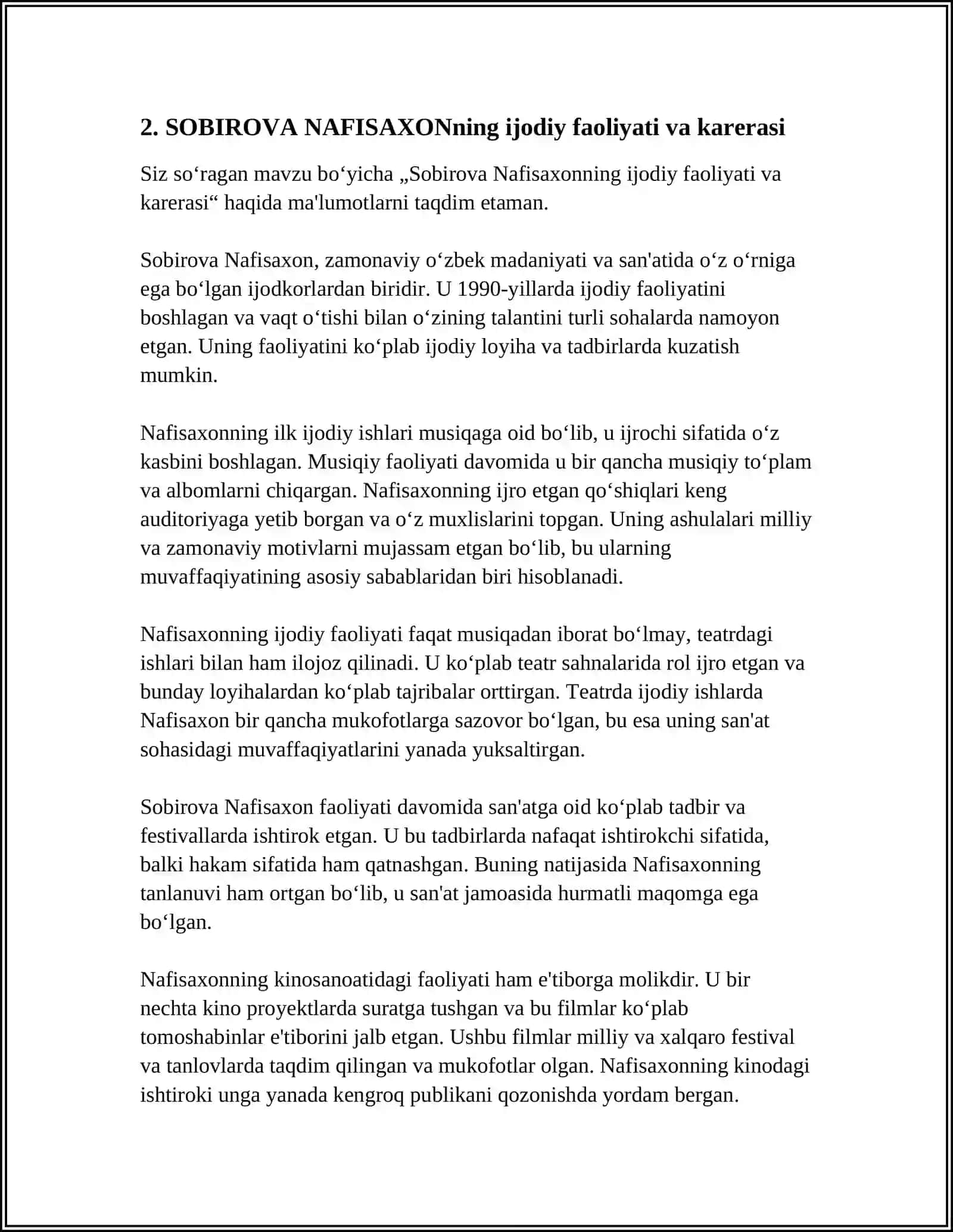 SOBIROVA NAFISAXON 4