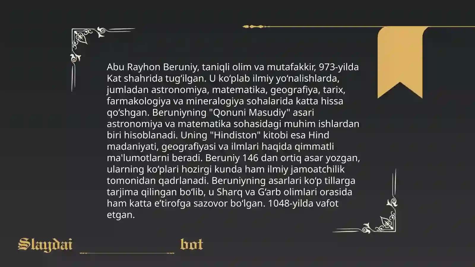 Abu Rayhon Beruniy 4