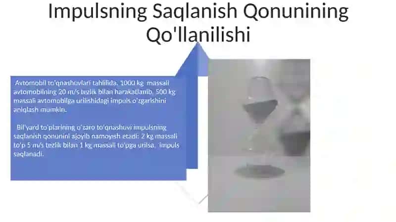 Impulsni saqlanish qonuni 4