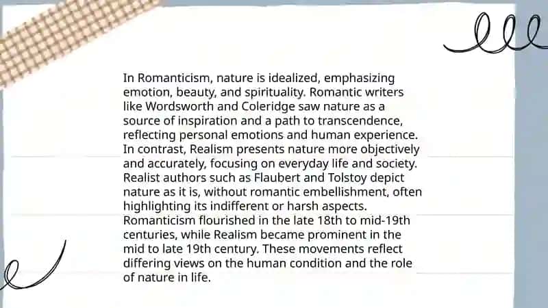 Romanticism,realism,the age of reason differences 4