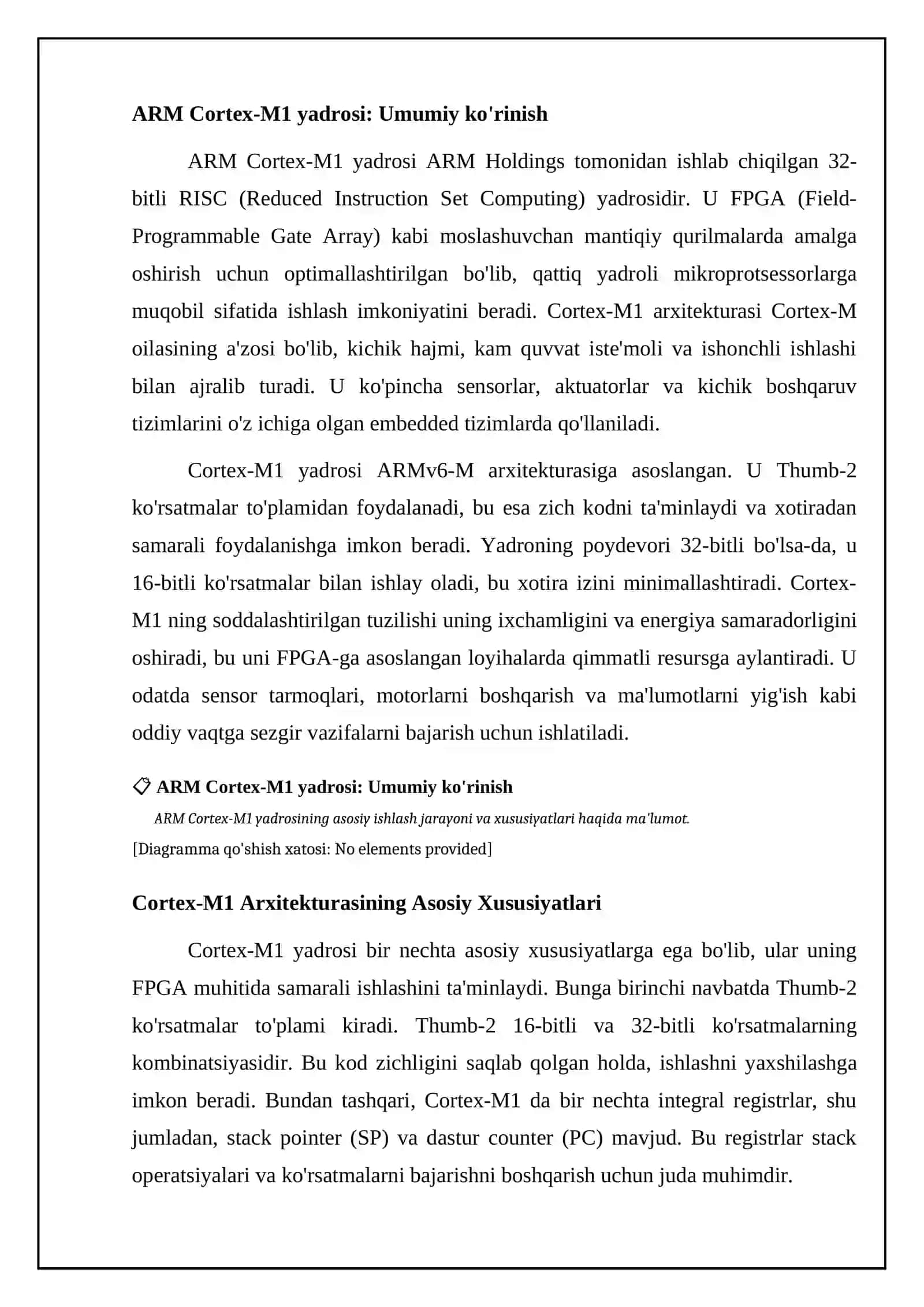 ARM Cortex-M1 4