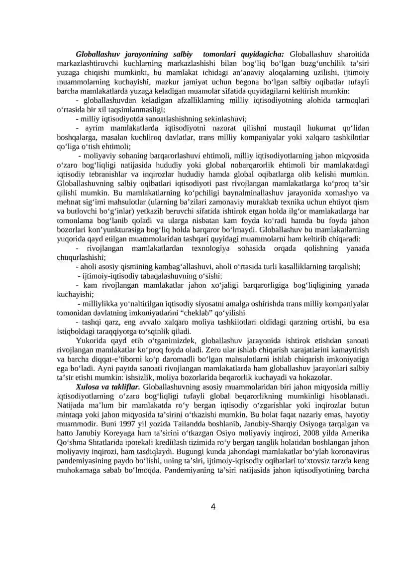 Globallashuv va barqaror taraqqiyot falsafasi 4