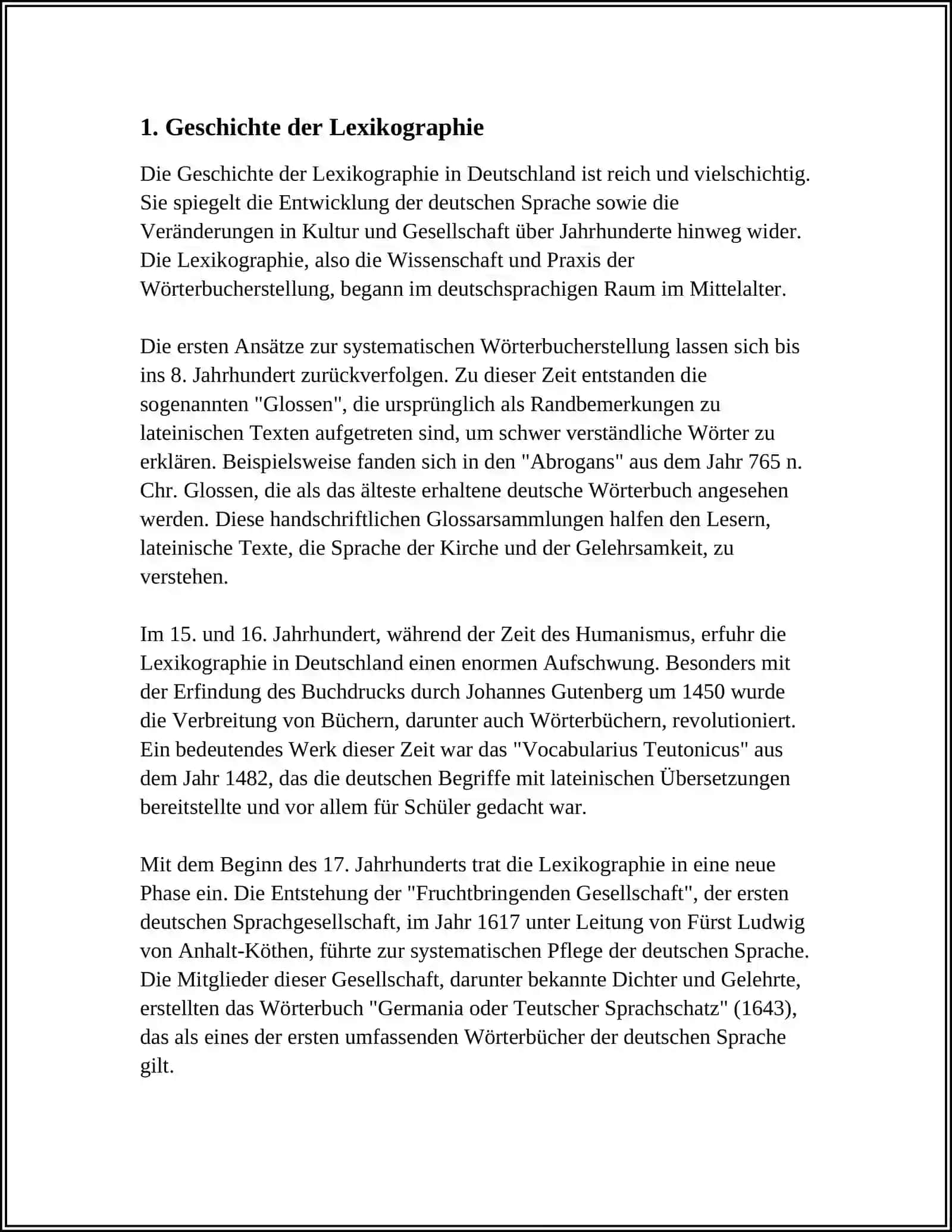 LEXIKOGRAPHIE ALS WISSENSCHAFT DER WÖRTER 4