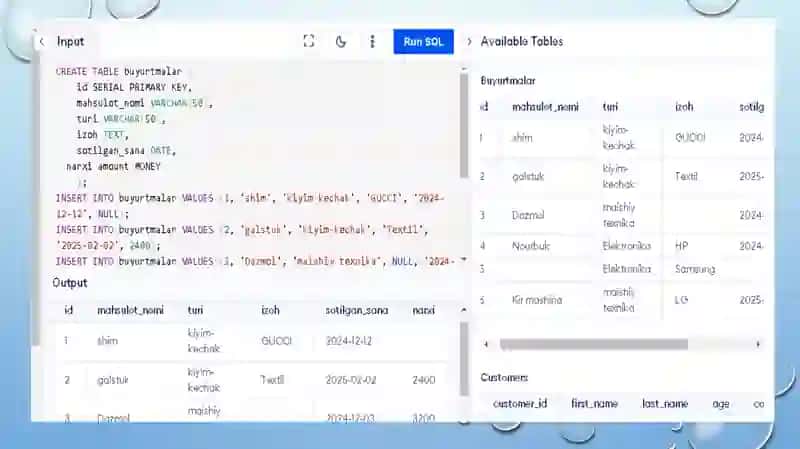 SQL da Agregat funksiyalar 4