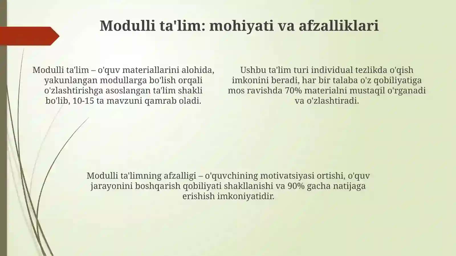 Masofaviy va modulli o'qitish 4