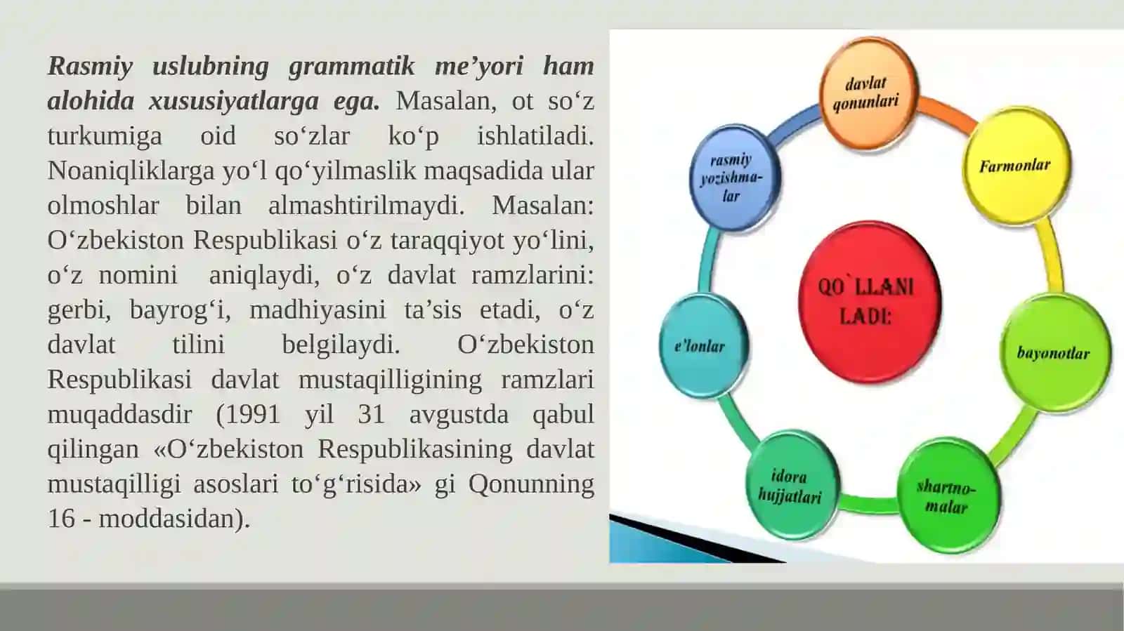Rasmiy uslub va uning umumiy xususiyatlari 4