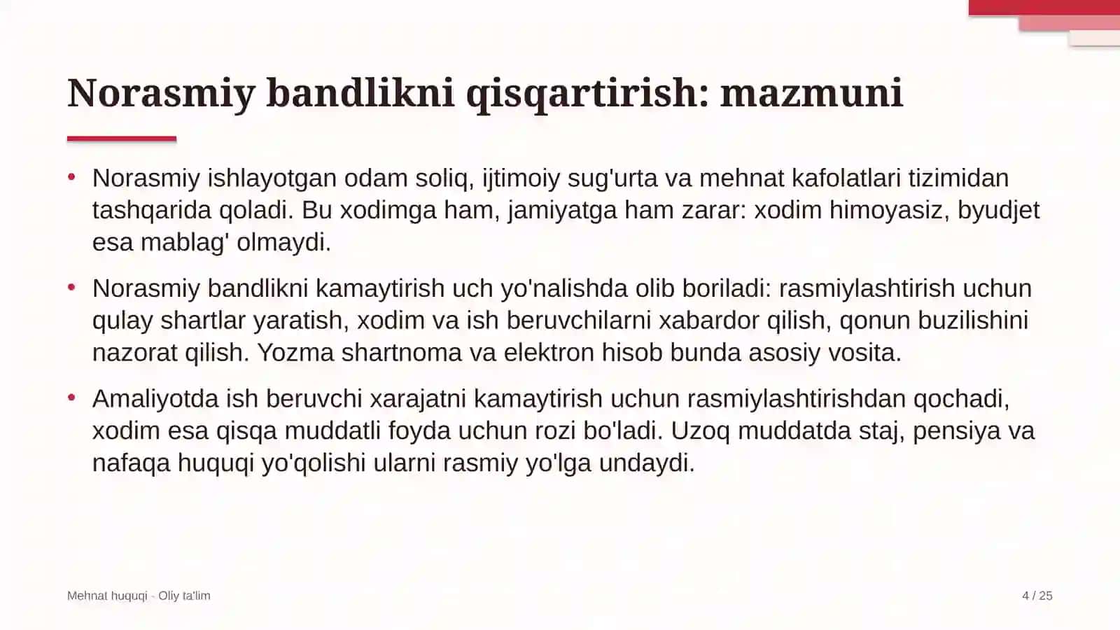 G'allachilikda norasmiy bandlikni qisqartirish 4