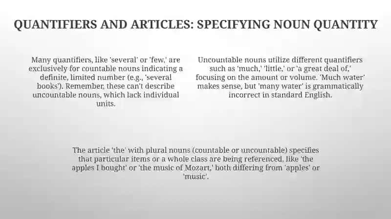 Countable vs. Uncountable, Singular vs. Plural 4
