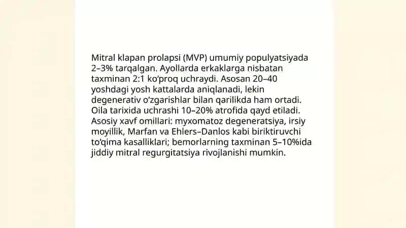 Mitral klapan prolapsi 4
