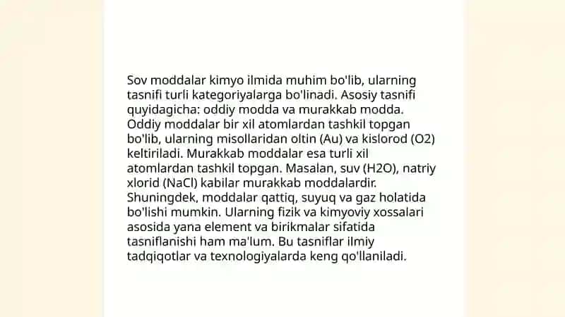 Sof moddalar va aralashmalar 4