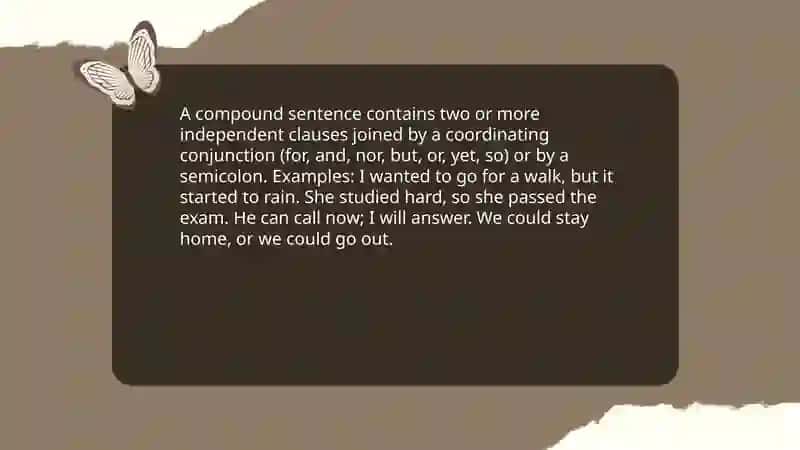Simple and compound sentences 4