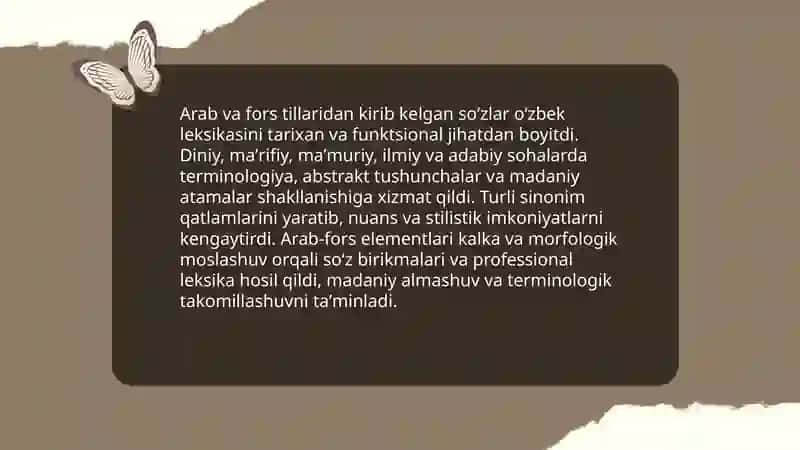 Oʻzbek tili leksikasining boyishi 4