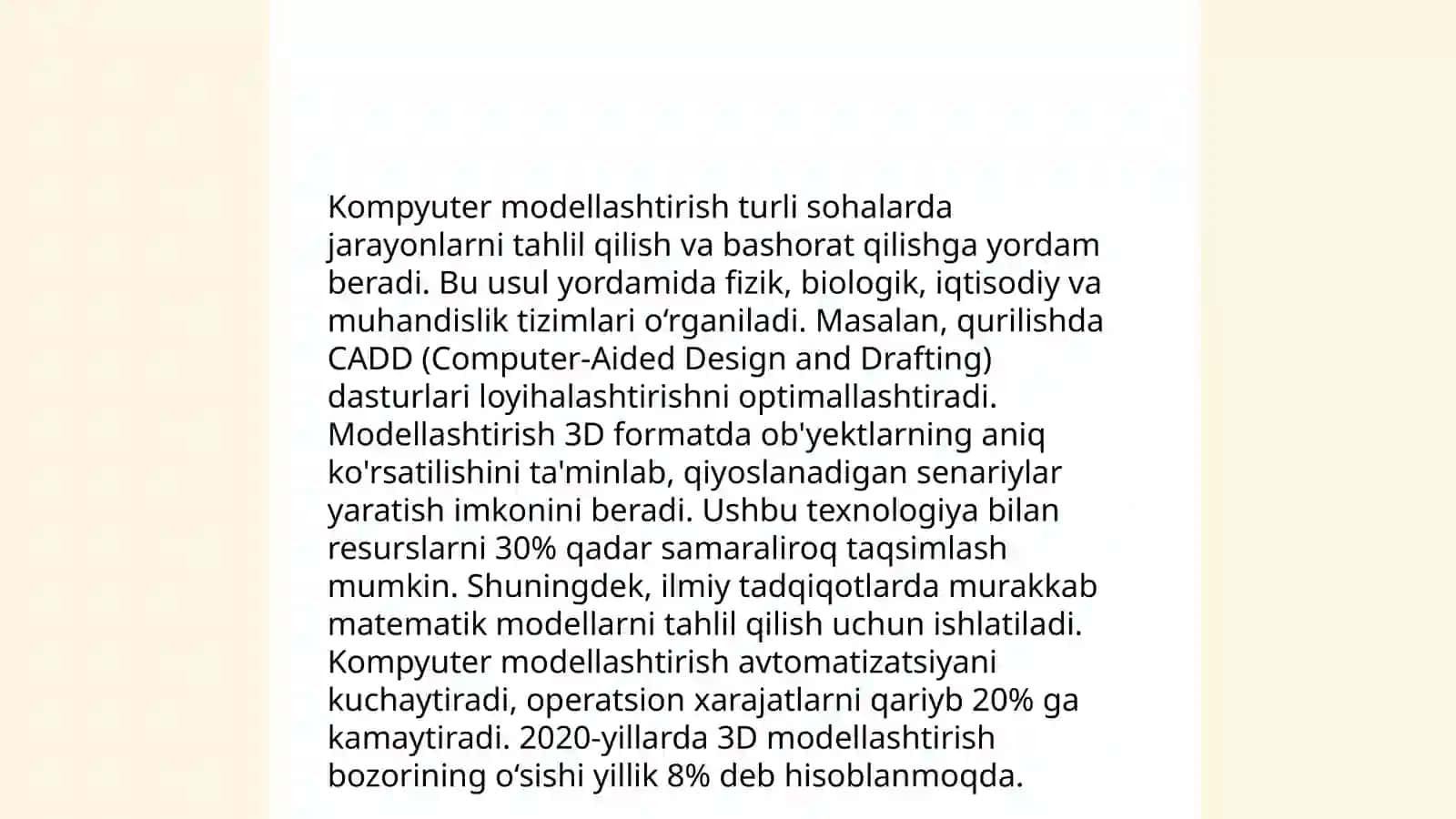 Matematik modellashtirish 4