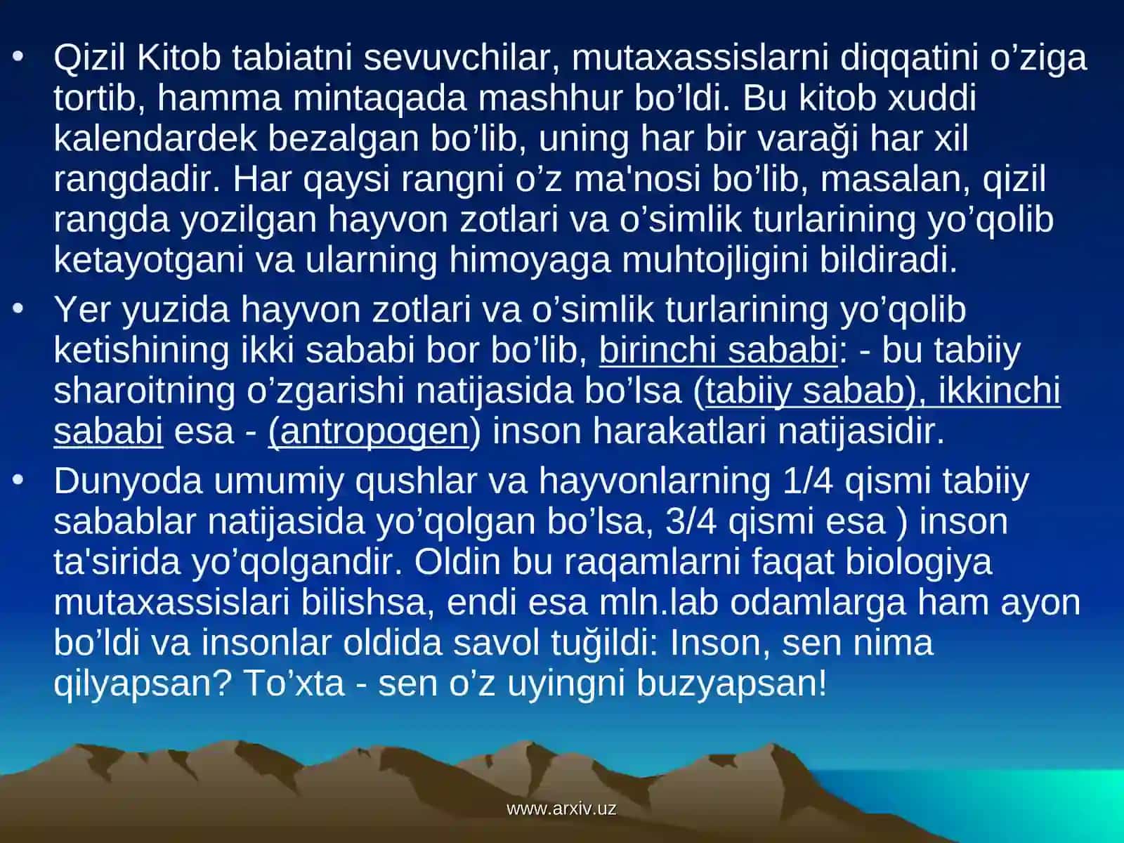Qizil kitob va uning ahamiyati 4