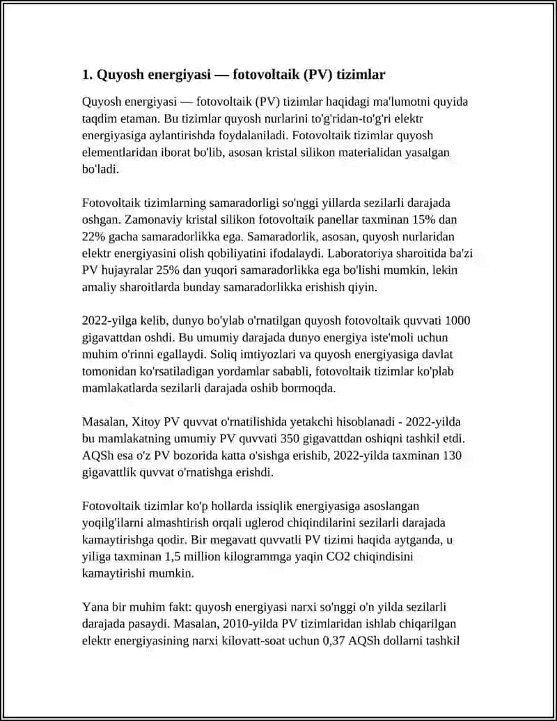 QAYTA TIKLANUVCHI ENERGIYA TURLARI. 4