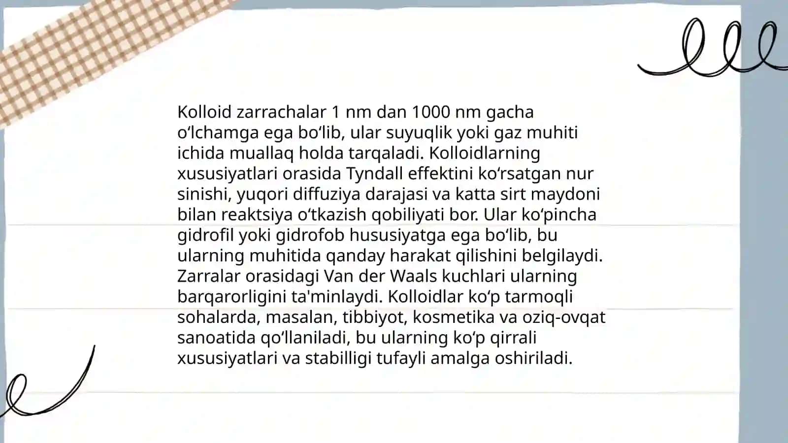 Kolloid ertitmalarning o'ziga xosligi 4