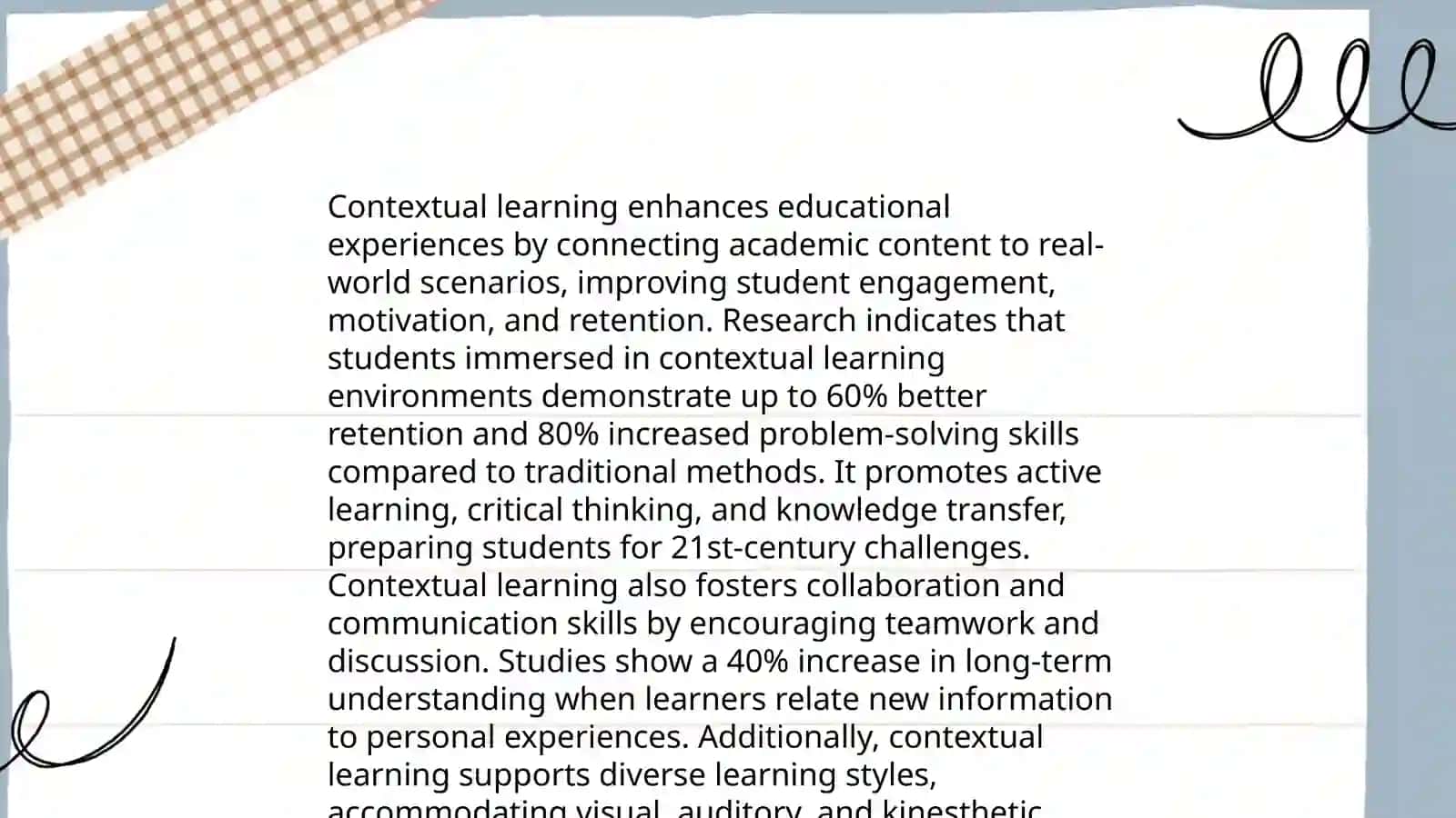 Contextual learning 4