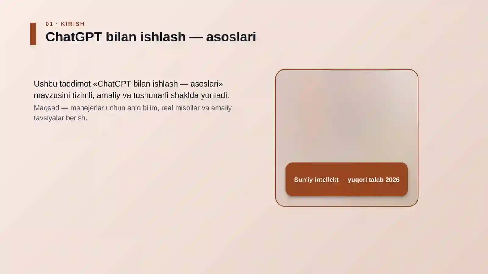 ChatGPT bilan ishlash — asoslari 4