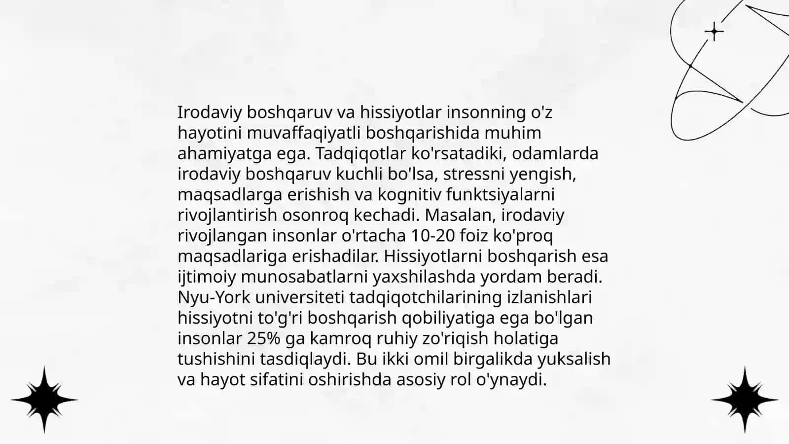 Hissiy irodaviy xususiyatlar 4