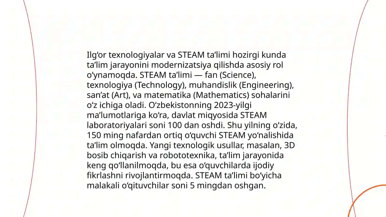 STEAM ta’lim haqida 4