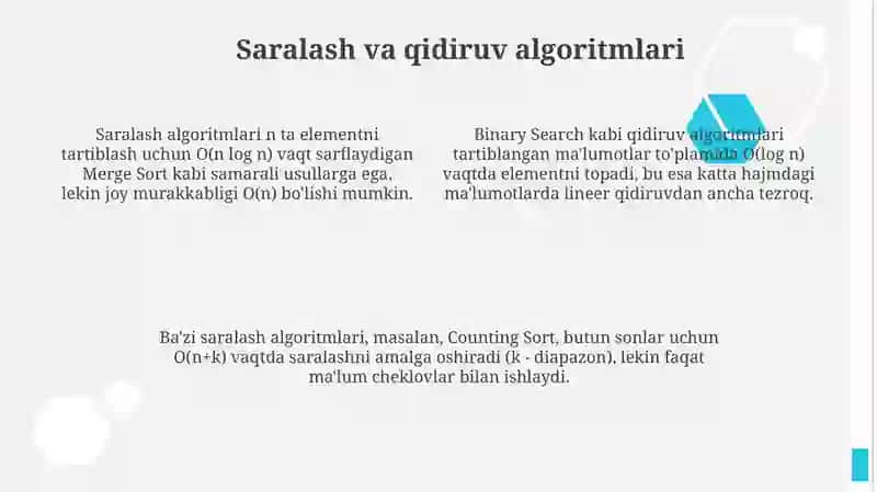 Algoritm turlari haqida slayd 4