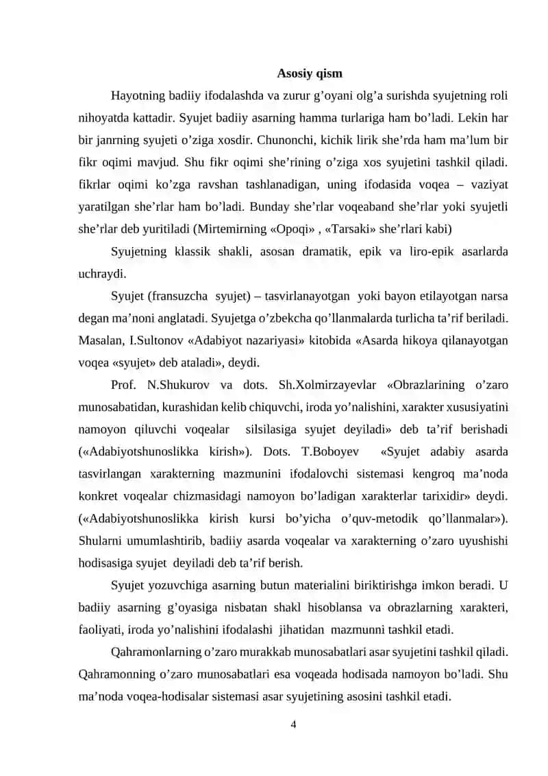 SYUJET VA UNING UNSURLARI 4