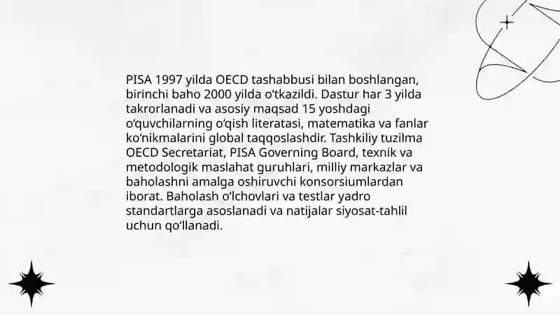 PISA Xalqaro Baholash Dasturi 4