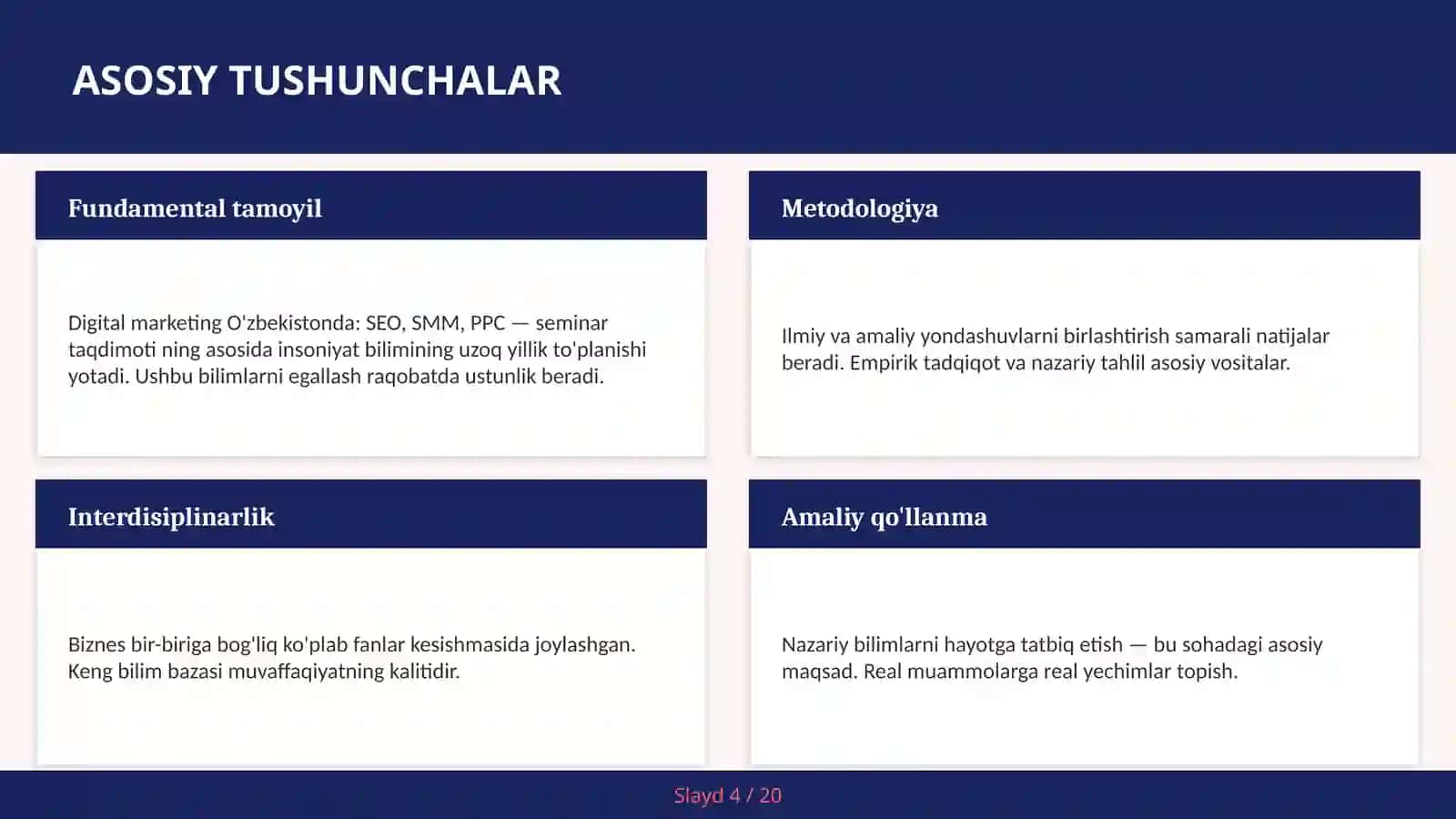 SEMINAR TAQDIMOTI 4