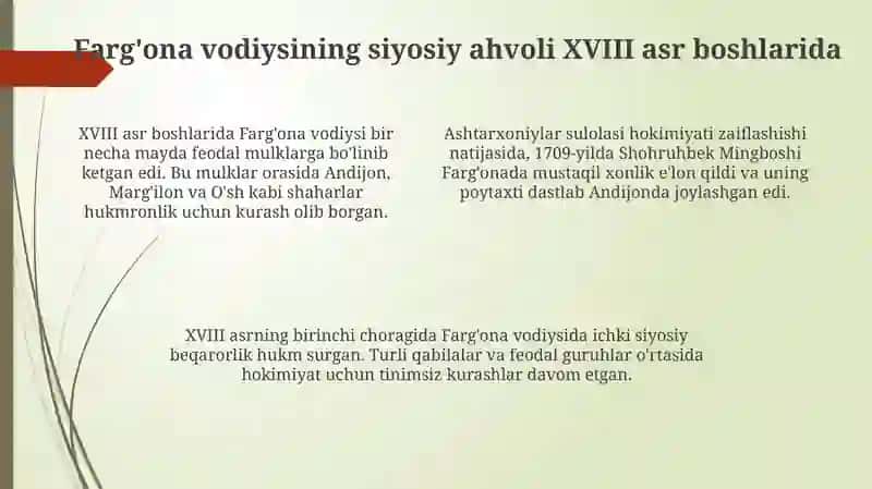 Qo'qon xonligi tashkil topishi 4