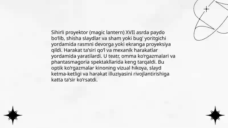 Kinoning paydo bo'lish tarixi 4