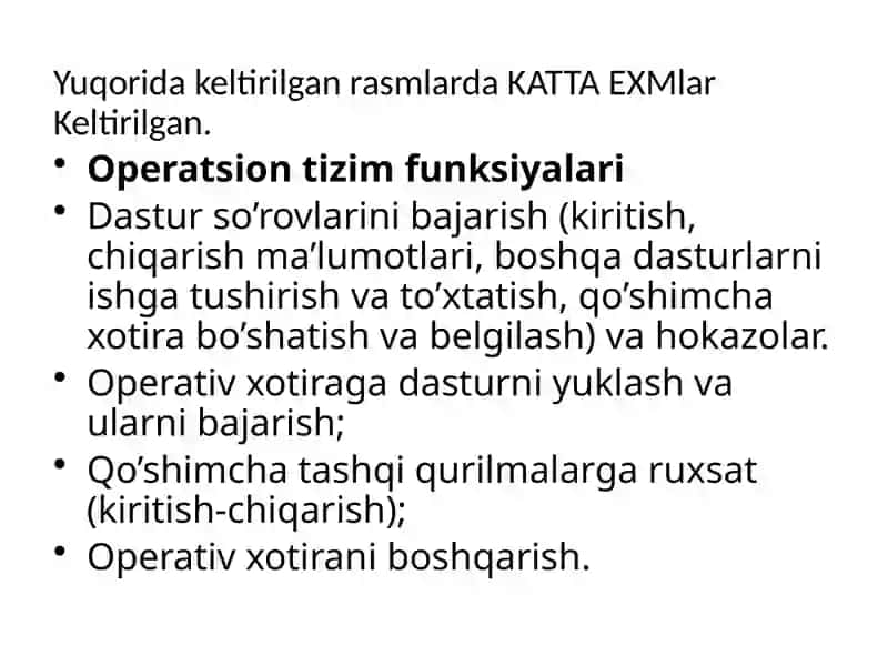 Operatsion Tizimlar 4