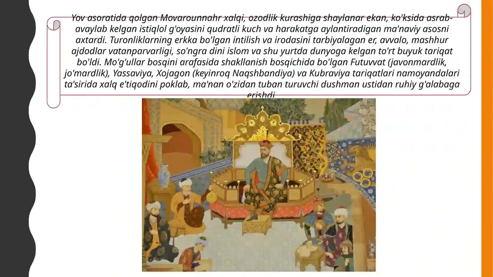 AMIR TEMUR - BUYUK DAVLAT ARBOBI VA SARKARDA 4