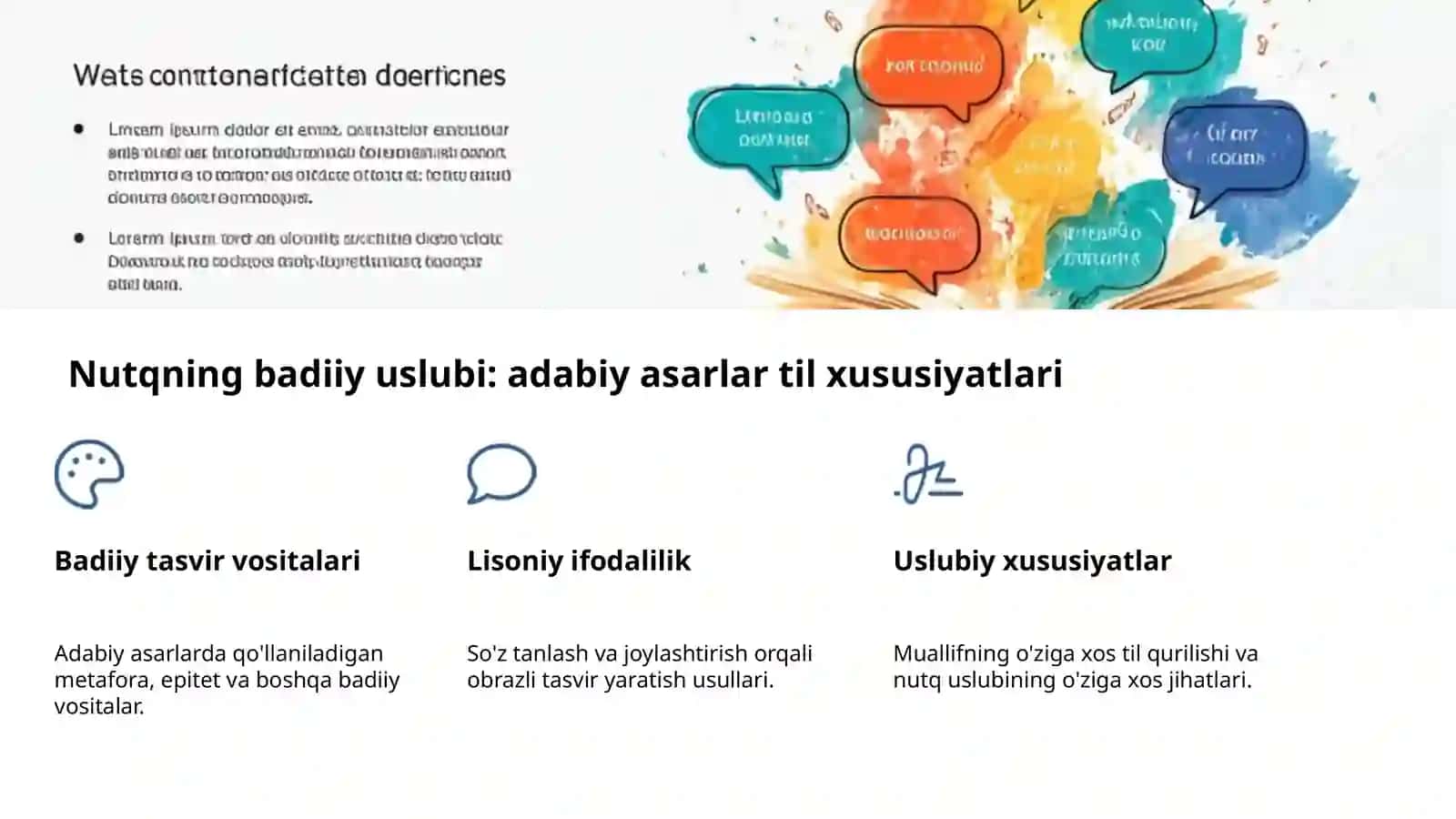 Nutqning Uslubiy Turlari: Asosiy Konseptlar 4
