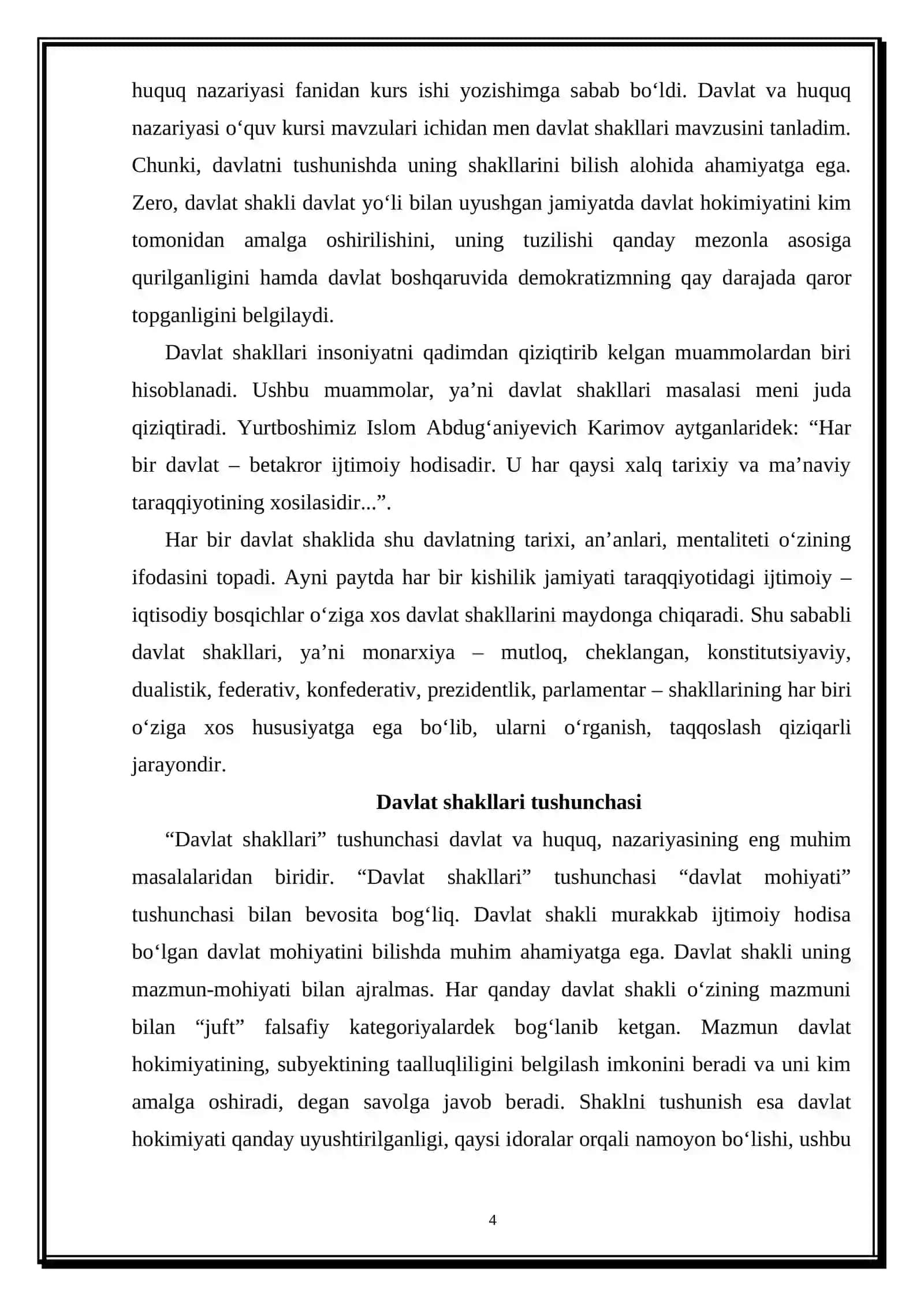 DAVLAT SHAKLLARI 4